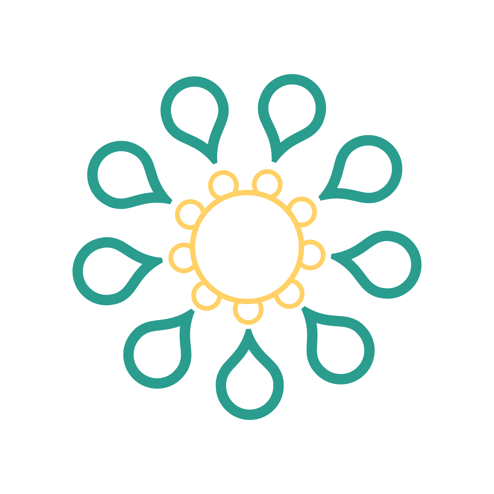 Icon of Working Together - Metaphorical